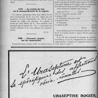 1756 - Page 1704-X - Correspondance. Tâcherons accidentés du travail / La crainte du Sou est le commendement de la sagesse / Nouveaux impôts sur les automobiles