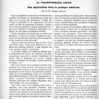 1762 - Page 1710 - Partie Scientifique. Travaux Originaux. La vaccinothérapie locale. Ses applications dans la pratique médicale, par le Dr Georges Drouet