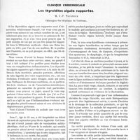 1767 - Page 1715 - Partie Scientifique. Travaux Originaux. La vaccinothérapie locale. Ses applications dans la pratique médicale, par le Dr Georges Drouet / Clinique chirurgicale. Les thyroïdites aiguës suppurées, M. J. -P. Tourneux