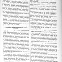 1773 - Page 1721 - Partie Scientifique. L'Actualité Scientifique. La Presse. L’eczéma infantile et l’opothérapie thyroïdienne [(Toulouse médical. 15 mai 1924)] / Corps étranger traumatique ayant séjourné huit mois, dans l’orbite [(Journ. des Sc. méd. de Lille, 1er juin 24)] / La sérothérapie dans la pneumonie et la bronchopneumonie [(Rev. méd. de l'Est, 1er avril 24)] / Remarques sur le traitement de l’éclampsie [(Bruxelles méd, 5 juin 24)] / Tumeur embryonnaire de l’utérus, myxochoudrome [(La Gynécologie, mars 1924)]