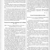 1776 - Page 1724 - Partie Scientifique. L'Actualité Scientifique. Les Sociétés Savantes. L’analyse chimique du lait maternel, (Société de Pédiatrie ; 18-3-1924) / Traitement des paralysies diphtériques par le mélange (T + A), (Société de Pédiatrie 18-3-1924) / La trichotillomanie, (Société de Pédiatrie ; 18-3-1924) / Un cas d’inversion totale des viscères, (Soc. d'anatomie, 24-5-1924)