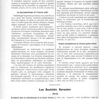1826 - Page 1774 - Partie scientifique. L’Actualité Scientifique. La Presse. Erythrodermie arsenicale [(Journ. des Sc. méd. de Lille, 15 juin 24)] / La physiopathologie de l’intestin grêle [(Lyon médical, 15 juin 24)] / Méningite grave et ponction lombaire [(Liège médical, 15 juin 24)] / Origine amygdalienne de certains goitres récents [(Rev. méd. de l’Est, 15 avril 24)] / Les Sociétés Savantes. Paris. Accidents dans la radiothérapie de la région dorsale inférieure, (Académie de médecine ; 17-6-1924)