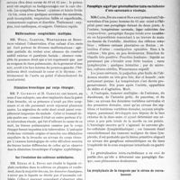 1831 - Page 1779 - Partie scientifique. L’Actualité Scientifique. Les Sociétés Savantes. Lyon. Société médicale des hôpitaux. intoxication par l’huile d'aniline / Intoxication aiguë par la nicotine / Malformations congénitales multiples / Dilatation bronchique par corps étranger / Sur l’évolution des scléroses médullaires / Infarctus de la région sino-auriculaire / Paraplégie aiguë par généralisation intra-rachidienne d'une sarcomatose viscérale / La prophylaxie de la rougeole par le sérum de convalescent