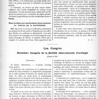 1832 - Page 1780 - Partie scientifique. L’Actualité Scientifique. Les Sociétés Savantes. Lyon. Société médicale des hôpitaux. La prophylaxie de la rougeole par le sérum de convalescent / Cancer du poumon à forme cavitaire / Fièvre de Malte avec manifestations pleuro-pulmonaires. Guérison par la vaccinothérapie / Les Congrès. Deuxième Congrès de la Société internationale d’urologie, (Suite et fin)