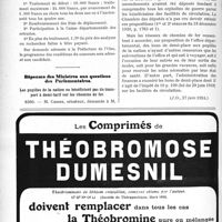 1854 - Page 1800-L - Documents officiels. A l’officiel. Concours pour la nomination d’un chef du laboratoire départemental de bactériologie et de chimie appliquées à l’hygiène et à l’Agriculture de l’Oise / Réponses des Ministres aux questions des Parlementaires. Les pupilles de la nation ne bénéficient pas du transport à demi-tarif sur les chemins de fer