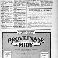 1859 - Page V-1805 - Membres du Concours exerçant dans les Stations Thermales / Demandes et offres