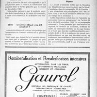 1861 - Page VII-1807 - Correspondance. A. propos du décret relatif aux justifications des honoraires médicaux pour soins donnés aux pensionnés de guerre / L’exercice illégal sera-t-il amnistié ?