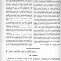 1876 - Page 1822 - Partie scientifique. Travaux Originaux. Clinique urologique. Le traitement des fistules vésico-vaginales, d’après une leçon du professeur Legueu / L’Actualité Scientifique. La Presse. Le rôle fixateur des vitamines au cours du métabolisme des éléments minéraux, et de la chaux en particulier [(Bulletin médical, 21 juin 1924)]