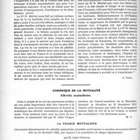 1896 - Page 1842 - Partie Professionnelle. Travaux Originaux. Variétés. Une vision marocaine. Fez religieux et politique, économique et social [J. Noir] / Chronique de mutualité. Effectifs mutualistes