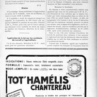 1917 - Page IX-1863 - Correspondance. Mutualité Familiale. Pension de la veuve et de l’orphelin d'un mutilé de guerre / Application de la loi sur les accidents du travail à l’agriculture