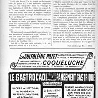 1920 - Page 1866-XII - Correspondance. Accident du travail. Préliminaire de conciliation devant le juge de paix / Médecine légale. Réquisition de nuit