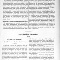 1939 - Page 1885 - Partie scientifique. L’Actualité Scientifique. La Presse. Sérothérapie antigangréneuse et infiltration d’urine [(Journ. de méd. de Bordeaux, 10 juin 1924)] / Quelques cas d’impetigo traités par le bouillon vaccin [(Le Scalpel, 7 juin 1924)] / Les Sociétés Savantes. Paris. Le retour de l’alcoolisme, (Académie de médecine ; 1-7-1924) / Innervation sensitive de la région sous-glottique, (Académie de médecine ; 1-7-19. 24)