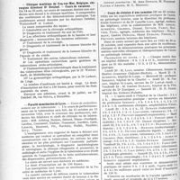 1954 - Page 1900 - Partie Professionnelle. Reportage professionnel. Nouvelles et Informations. Clinique maritime de Coq-sur-Mer, Belgique, chirurgien directeur Dr Delchef. - Cours de vacances / Faculté de médecine de Lyon / Hospices civils d'Orléans / Cours de révision d'une semaine