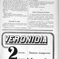 1961 - Page XLIX-1907 - Jurisprudence. Commission supérieure de surveillance et de contrôle des soins gratuits aux mutilés de guerre. Examens radiologiques effectués à l’hôpital / Recevabilité de l'appel / Préavis à la Commission de contrôle