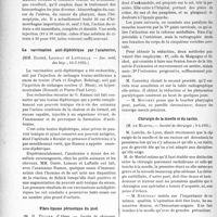 1986 - Page 1932 - Partie scientifique. L’Actualité Scientifique. Les Sociétés Savantes. Traitement des hémorrhagies par le citrate de soude intra-veineux, (Soc. méd. des hôp. ;16-5-1924) / La vaccination anti-diphtérique par l’anatoxine, (Soc. méd. des hôp. ; 16-5-1924) / Fibro-lipome périostique du pied, (Société de chirurgie, 2-4-1924) / Luxation de la Ve vertèbre cervicale, (Société de chirurgie ; 2-4-1924) / Chirurgie de la moelle et du rachis, (Société de chirurgie ; 9-4-1924) / Expériences sur la thérapeutique des péritonites aiguës, (Société de chirurgie ; 9-4-1924)