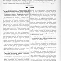 1987 - Page 1933 - Partie scientifique. L’Actualité Scientifique. Les Sociétés Savantes. Expériences sur la thérapeutique des péritonites aiguës, (Société de chirurgie ; 9-4-1924) / Les Thèses. Résultats éloignés de la transposition non sanglante comme traitement palliatif des luxations congénitales de la hanche compliquées de douleurs et d’attitudes vicieuses, par Dr Louis Hainault, (Imprimerie Bosc frères et Riou, Lyon, 1923) / Contribution à l’étude des cavernes pulmonaires muettes, par Dr Georges Coitoux, (Imprimerie J. Jeannin, Trévoux, 1928) / Emploi du sérum de convalescent dans un cas de rougeole congénitale, par Dr R. Cogné, (Paris Jouve et Cie, éditeurs, 1923)