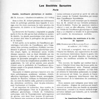 2036 - Page 1982 - Partie scientifique. L’Actualité Scientifique. La Presse. Syphilis secondaire du système veineux [(Journal des sc. médic. de Lille, 29 juin 24)] / Les Sociétés Savantes. Paris. Diabète, insuffisance glycolytique et insuline, (Académie de médecine ; 15-7-1924) / La tuberculose des nourrissons et la crise du logement, (Académie de médecine ; 15-7-1924) / La transfusion intra-cardiaque, (Académie de médecine ; 15-7-1924)