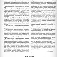2040 - Page 1986 - Partie scientifique. L’Actualité Scientifique. Les Congrès. XXXVIIe Congrès de la Société Française d’Ophtalmologie, (Paris, 12-15 mai 1924), Suite et fin. / Les Livres. Le problème de l’anaphylaxie, par Auguste Lumière, Gaston Doin, éditeur, Paris