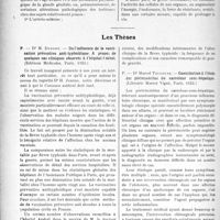 2042 - Page 1988 - Partie scientifique. L’Actualité Scientifique. Les Livres. Quarante-trois greffes du singe à l’homme, par Serge Voronoff, Gaston Doin, éditeur, Paris / Les Thèses. De l’influence de la vaccination préventive anti-typhoïdique, A propos de quelques cas cliniques observés à l’hopital Andral, par Dr M. Dupont (Editions médicales, Paris, 1923) / Contribution à l’élude des périviscérites du carrefour sous-hépatique, par Dr Marcel Toulouse, (Librairie Marcel Vigné, Paris, 1923)
