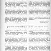 2044 - Page 1990 - Partie professionnelle. Travaux Originaux. Les praticiens aux journées médicales de Toulouse / Quels sont les actes médicaux que peut faire une sage-femme? [Dr Fernand Decourt]