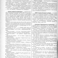 2054 - Page 2000 - Partie professionnelle. Reportage professionnel. Nouvelles et Informations. Faculté de médecine de Lyon / Clinique médicale propédeutique / XXIVe Congrès Français d’urologie / Laboratoire départemental de bactériologie