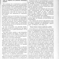2087 - Page 2033 - Partie scientifique. L’Actualité Scientifique. La Presse. Les suppurations broncho-pulmonaires et les difficultés du diagnostic des pleurésies interlobaires atypiques [(L’Hôpital, mars 1924 B)] / Vaccinothérapie de l’urétrite gonococcique [(L’Hôpital, avril 1924, A)] / Formes frustes et formes larvées des aortites [(La Médecine, mars 1924)] / Le chancre mixte et les symbioses syphilitico-chancrelleuses [(Paris médical, 1er mars 1924)]