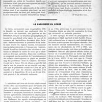 2099 - Page 2045 - Partie professionnelle. Travaux Originaux. Jurisprudence. Accident du travail. Déclaration d’accident. Coût du certificat médical initial, laissé à la charge de celui qui fait la déclaration à la Mairie [Dr Paul Boudin] / Le paludisme en Corse