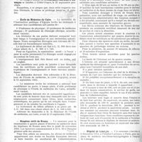 2102 - Page 2048 - Partie professionnelle. Reportage professionnel. Nouvelles et Informations. Le Congrès annuel de la Fédération thermale d’Auvergne / Ecole de Médecine du Caire / Hospices civils de Rouen / Hôpital de Limoges