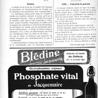 2120 - Page 2066-XII - Correspondance. Justification des bénéfices professionnels / Calcul de la patente