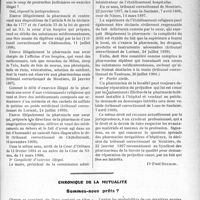 2147 - Page 2093 - Partie professionnelle. Travaux Originaux. Les pharmacies des hôpitaux [Dr. Paul Boudin] / Chronique de la mutualité. Sommes-nous prêts ?