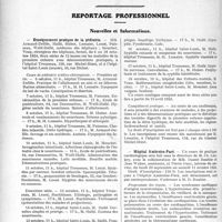 2154 - Page 2100 - Partie professionnelle. Travaux Originaux. Comptes rendus, documents, pièces officielles. Projet de création d’un sanatorium universitaire / Reportage professionnel. Nouvelles et Informations. Enseignement pratique de la pédiatrie / Hôpital Ambroise-Paré