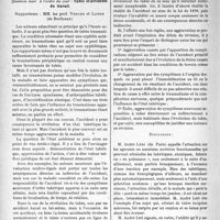 2194 - Page 2140 - Partie scientifique. Les Sociétés Savantes. Les Congrès. IXe Congrès de médecine légale. Tabès et accidents du travail. Rapporteurs : MM. les prof. Verger et Lande