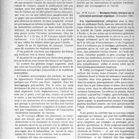 2198 - Page 2144 - Partie scientifique. Les Sociétés Savantes. Les Thèses. Traitement de la tuberculose pulmonaire par le cinnozyl, par Dr P. Canakis, (Montpellier, 1923) / Quelques études cliniques sur la médication arsenicale organique, par Dr R. Culty (décembre 1923)