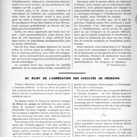 2202 - Page 2148 - Partie professionnels. Travaux Originaux. Chronique hospitalière. Honoraires des Médecins de l’Hôpital civil de Belley / Au sujet de l'agrégation des facultés de médecine [Dr Paul Boudin]