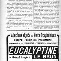 2212 - Page 2158-XLVI - Correspondance. Application du Tarif Maginot. Consultation demandée par un bénéficiaire de l’article 64, en dehors du médecin traitant / Faits cliniques. Traitement de l’impétigo par des injections