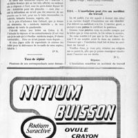 2223 - Page VII-2169 - Correspondance. A propos des soins aux gendarmes / Taxe de séjour / L’insolation peut être un accident du travail