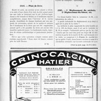 2228 - Page 2174-XII - Correspondance. Taxe sur les locaux d’habitation et taxe sur les locaux professionnels / Application du Tarif Breton. Plaie de lèvre / Déplacement du médecin. 2° Déplacement du blessé, etc