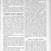 2243 - Page 2189 - Partie scientifique. L’actualité Scientifique. La Presse. Rapports du sympathique et des glandes endocrines [(Journal de méd. et de chirurgie pratiques, 10 avril 1924)] / La vaccinothérapie associée aux injections intra�musculaires de lait dans la blennorrhagie [(La Presse médicale, 12 avril 1924)] / Azotémie et troubles mentaux [(La Presse médicale, 16 avril 1924)] / L’épreuve de la diurèse fractionnée [(La presse médicale, 19 avril 1924)]