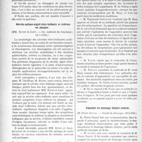 2304 - Page 2248 - Partie scientifique. L’Actualité Scientifique. Les Société Savantes. Paris. Vaccinothérapie des pleurésies purulentes, (Académie de médecine ; 29-7-1924) / Névrite optique aiguë rétro-bulbaire et sclérose en plaques, (Soc. médicale des hôpitaux ; 11-7-1924) / Vaccination anti-coli-bacillaire avant l’appendicectomie, (Société de chirurgie ; 18-6-1924) / Abandon du drainage biliaire externe, (Société de chirurgie ; 18-6-1924) / Sérologie des récidives secondaires chez les syphiliti�ques traités, (Soc. de dermat. et syph ; 10-4-1924)