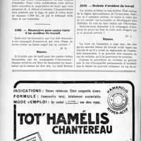 2332 - Page 2276-X - Correspondance. Prorogation de bail / Honoraires pour contre-viste d’un accident du travail / Rechute d’accident du travail