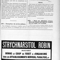 2333 - Page XI-2277 - Correspondance. Rechute d’accident du travail / Exemptions du service militaire / Droit aux allocations d’ascendents de victimes de la guerre. Exonération de l’impôt sur le revenu