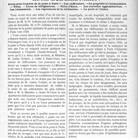 2335 - Page 2279 - Propos du jour. Les questions d’hygiène les plus banales bien que les plus importantes sont-elles les plus difficiles à résoudre ?. Avons-nous toujours de la peste à Paris ? — Les chiffonniers. —La propriété et l’alimentation. — Villes. — Lieux de villégiatures. —Villes d’Eaux. — Les nouvelles agglomérations. — Les lotissements. — Les régressions de la civilisation. — La proie et l’ombre [J. Noir]