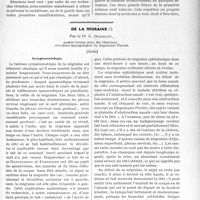 2343 - Page 2287 - Partie scientifique. Travaux Originaux. Troubles de l'équilibre minéral du nourrisson. Rachitisme et Spasmophilie, par P. Rohmer / De la migraine, par le Dr G. Didsbury. Symptomatologie