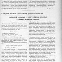 2365 - Page 2309 - Partie professionnelle. Travaux Originaux. Chronique automobile. Les distributeurs automatiques d’essence doivent être contrôlés. Aménagement et surveillance des garages / Comptes rendus, documents, pièces officielles. Mutualité familiale du corps médical français. Assemblée Générale ordinaire. Rapport du Secrétaire Général