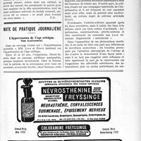 2433 - Page XLIX-2377 - Correspondance. Application du Tarif Maginot. Forfait et emploi du carnet / Note de pratique journalière. L’hypertension de l’âge critique. Son traitement