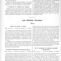 2468 - Page 2412 - Partie scientifique. L'actualité Scientifique. La Presse. L’abcès du cerveau à forme hémiplégique [(Gaz. des Sc. méd. de Bordeaux, 17 août 1924)] / Le pronostic de l’asystolie des vieillards [(Gaz. méd. de Nantes, 1er septembre 1924)] / Les Sociétés Savantes. Paris. Cancer du rectum et radium, (Société de chirurgie ; 2-7-1924) / L’anesthésie locale pour les opérations gastriques, (Société de chirurgie ; 9-7-1924) / Sur le traitement de l’infection puerpérale « post abortum », (Société de chirurgie ; 9-7-1924)