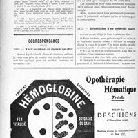 2498 - Page 2442-VI - Demandes et offres / Correspondance. Tarif accidents en vigueur en 1918 / Réquisition d’un médecin maire