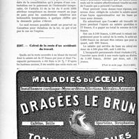 2504 - Page 2446-XII - Correspondance. Fixation de la date de consolidation d’un accidenté du travail / Calcul de la rente d’un accidenté du travail