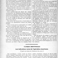 2512 - Page 2454 - Partie Scientifique. Travaux Originaux. Les techniques de précision dans le traitement non sanglant des fractures, par Henri Judet / Clinique obstétricale. Les indications rares de l’opération césarienne, d’après une leçon du Professeur Jeannin