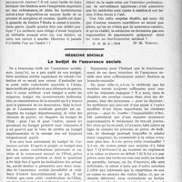 2535 - Page 2477 - Partie Professionnelle. Travaux Originaux. Jurisprudence. A propos de la loi sur les stupéfiants / Médecine sociale. Le budget de l’assurance sociale [Dr. Bobrie]